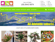 Tablet Screenshot of flowerseverywhere.com.au
